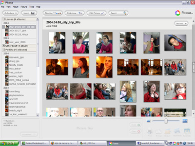 Click to see full size Screenshot of Picasa Main Window